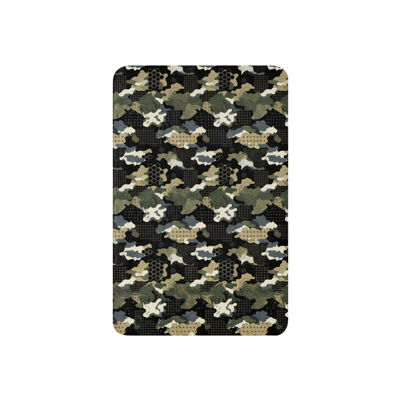 Gridveil Circuit Woodland CAMO Sherpa Blanket