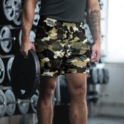 Gridveil Circuit Woodland CAMO Unisex Athletic Long Shorts - 2XS