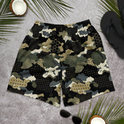 Gridveil Circuit Woodland CAMO Unisex Athletic Long Shorts