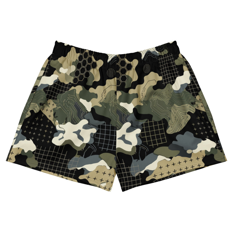 Gridveil Circuit Woodland CAMO Unisex Athletic Shorts