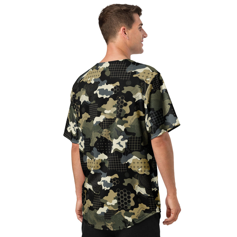 Gridveil Circuit Woodland CAMO Unisex Baseball Jersey