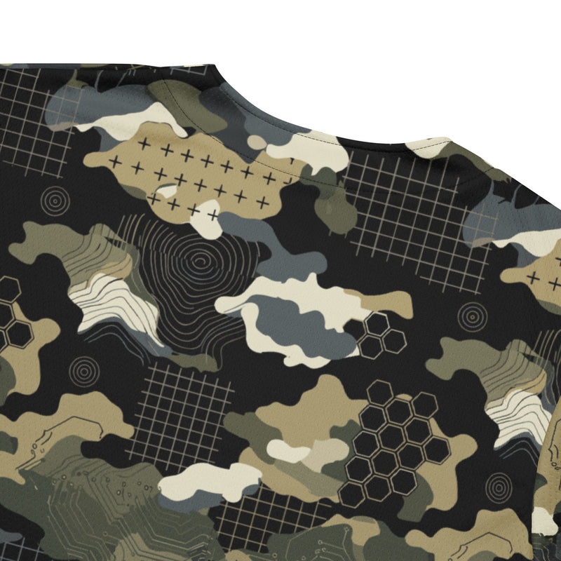 Gridveil Circuit Woodland CAMO Unisex Baseball Jersey
