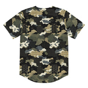 Gridveil Circuit Woodland CAMO Unisex Baseball Jersey