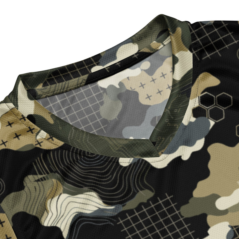 Gridveil Circuit Woodland CAMO Unisex Basketball Jersey