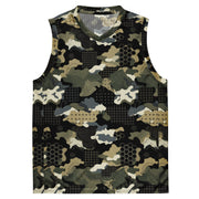 Gridveil Circuit Woodland CAMO Unisex Basketball Jersey