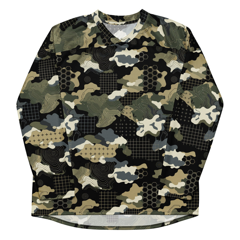 Gridveil Circuit Woodland CAMO Unisex Hockey Fan Jersey