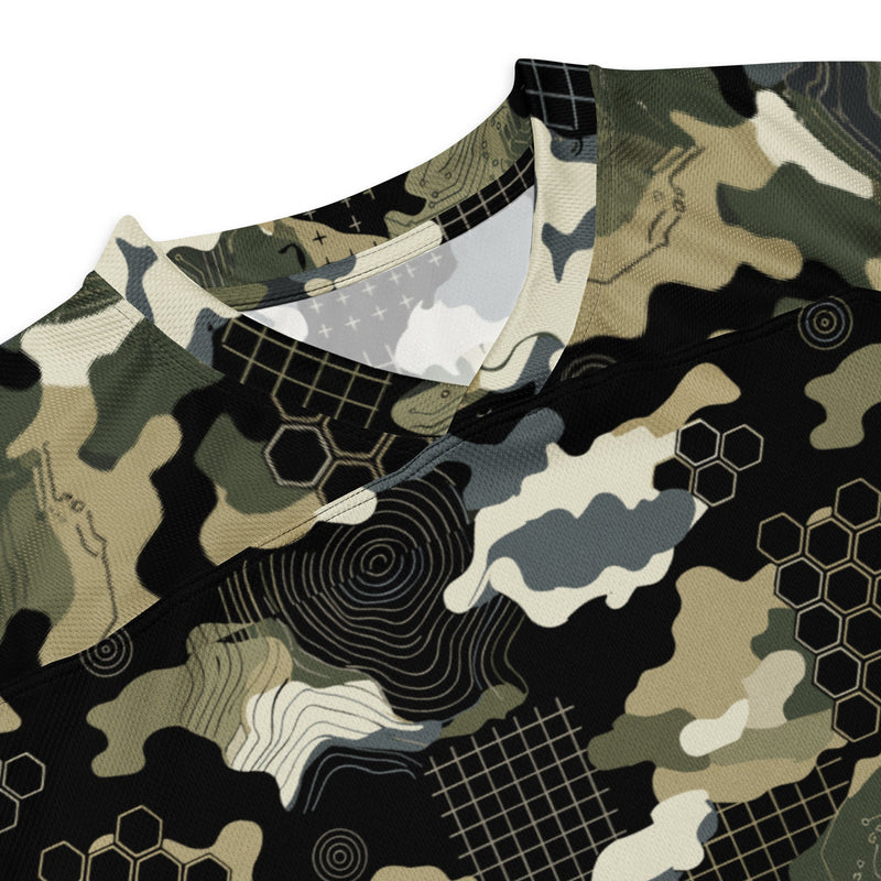 Gridveil Circuit Woodland CAMO Unisex Hockey Fan Jersey