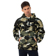 Gridveil Circuit Woodland CAMO Unisex Hoodie - 2XS