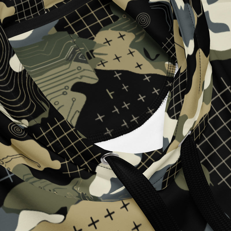 Gridveil Circuit Woodland CAMO Unisex Hoodie