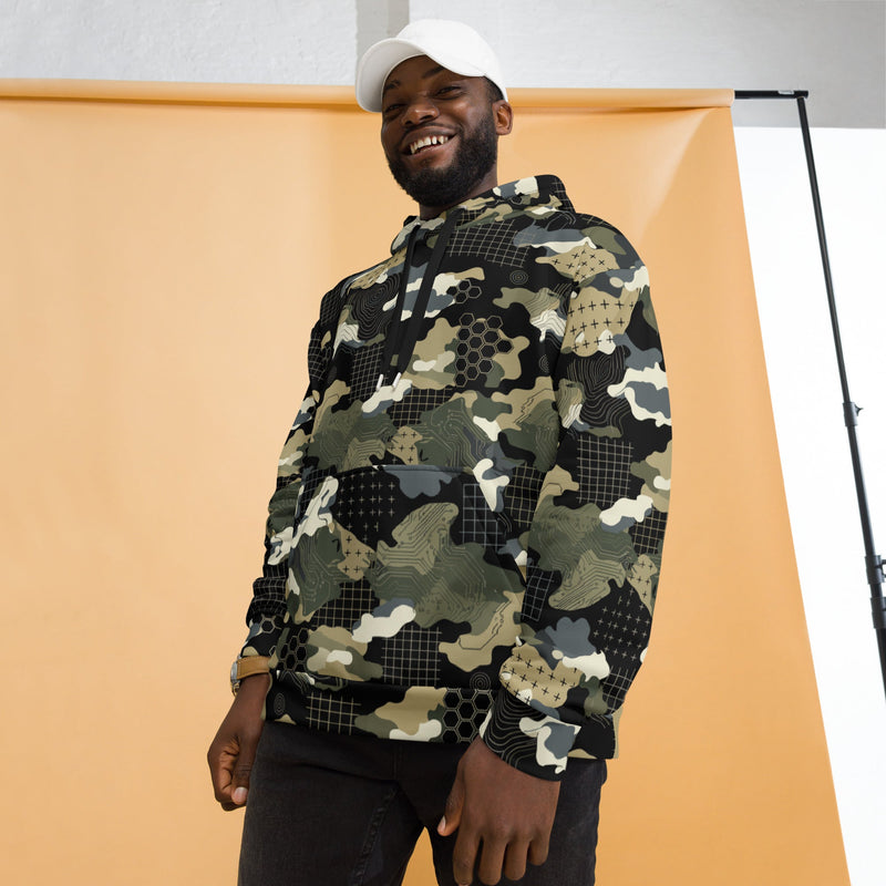 Gridveil Circuit Woodland CAMO Unisex Hoodie