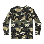 Gridveil Circuit Woodland CAMO Unisex Long-Sleeve Shirt