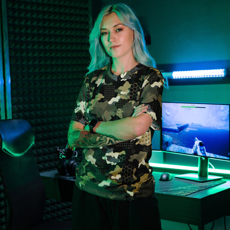 Gridveil Circuit Woodland CAMO Unisex Sports Jersey