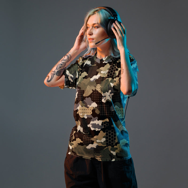 Gridveil Circuit Woodland CAMO Unisex Sports Jersey