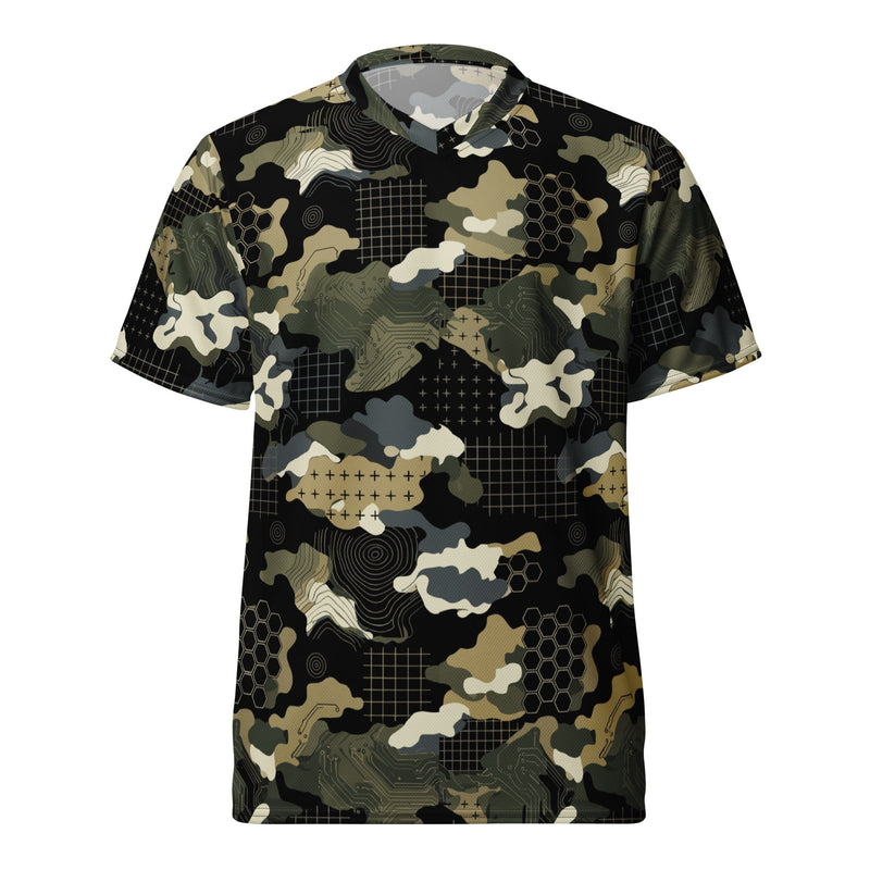 Gridveil Circuit Woodland CAMO Unisex Sports Jersey