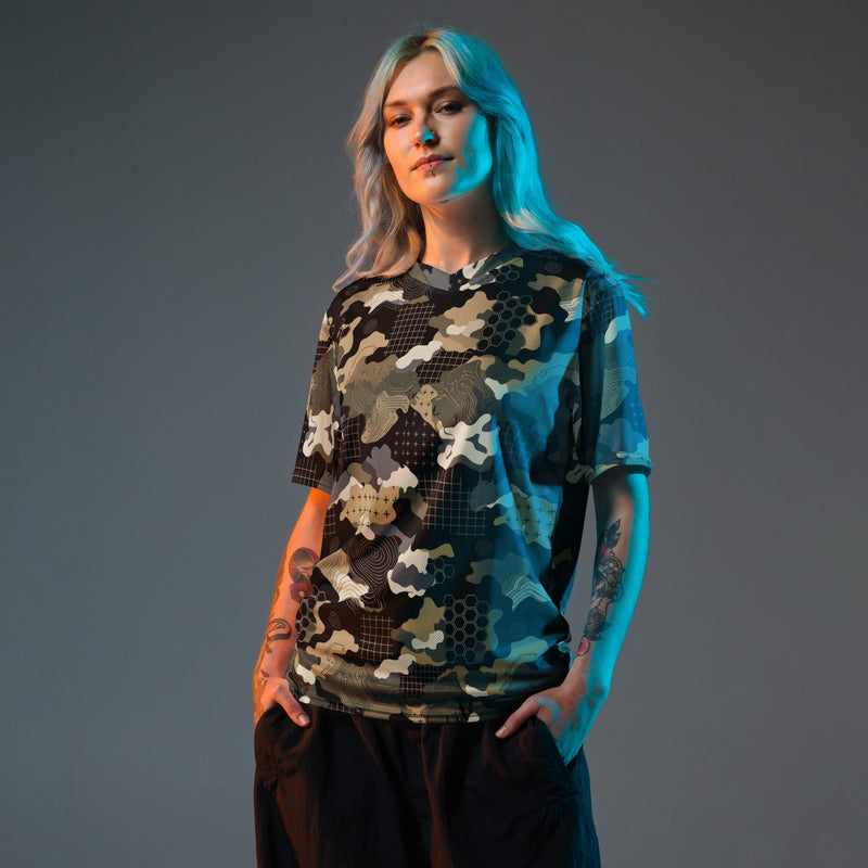 Gridveil Circuit Woodland CAMO Unisex Sports Jersey