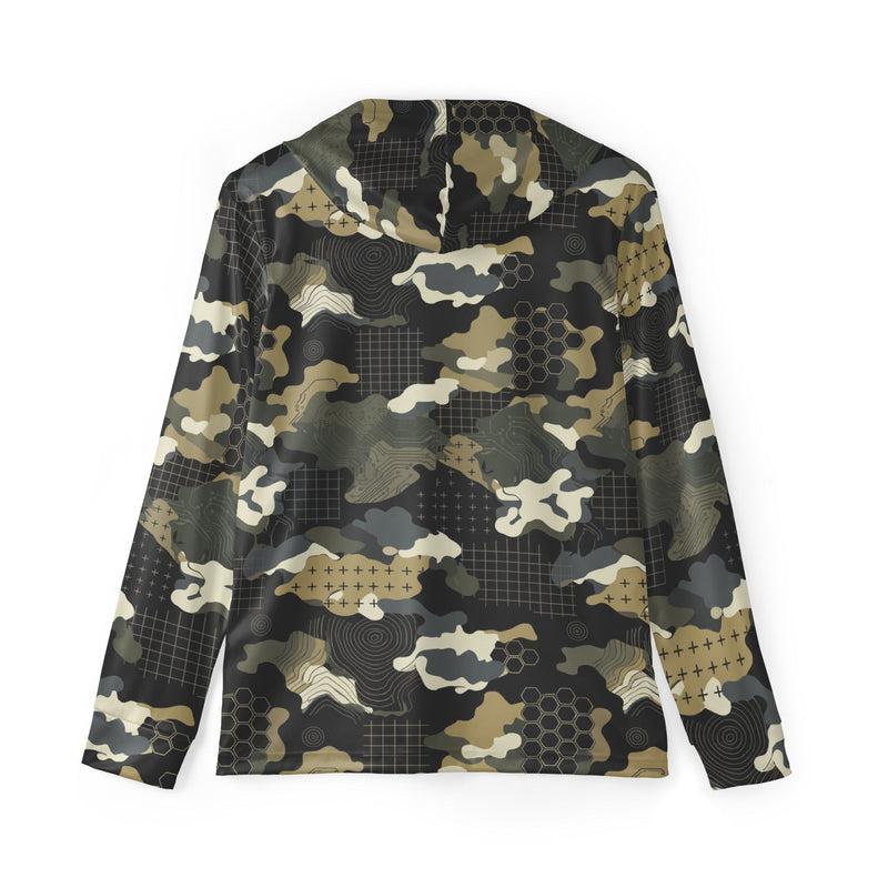 Gridveil Circuit Woodland CAMO Unisex Sports Warmup Hoodie
