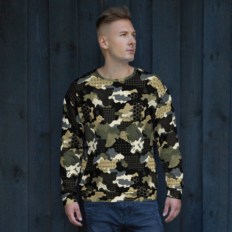 Gridveil Circuit Woodland CAMO Unisex Sweatshirt