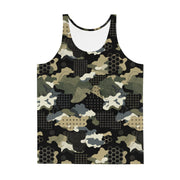 Gridveil Circuit Woodland CAMO Unisex Tank Top - Shirt
