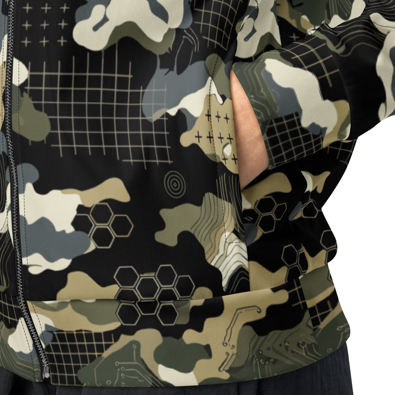 Gridveil Circuit Woodland CAMO Unisex Track Jacket