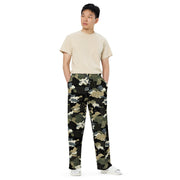 Gridveil Circuit Woodland CAMO Unisex Wide-Leg Leisure Pants - Pant