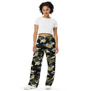 Gridveil Circuit Woodland CAMO Unisex Wide-Leg Leisure Pants - Pant