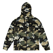 Gridveil Circuit Woodland CAMO Unisex Zip Hoodie - 2XS