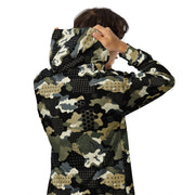 Gridveil Circuit Woodland CAMO Unisex Zip Hoodie