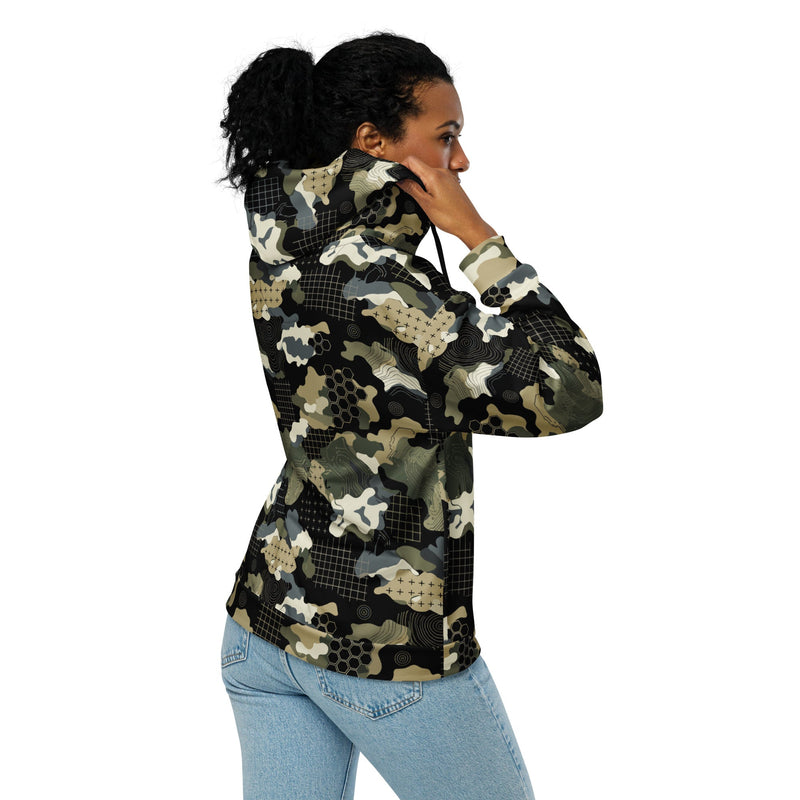 Gridveil Circuit Woodland CAMO Unisex Zip Hoodie