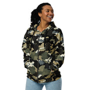 Gridveil Circuit Woodland CAMO Unisex Zip Hoodie