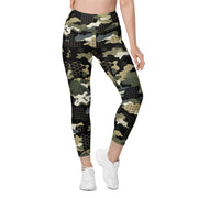 Gridveil Circuit Woodland CAMO Womens Leggings with Pockets - Women