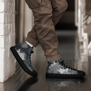 Gridveil Phantom Urban CAMO Mens High-Top Canvas Shoes - 5