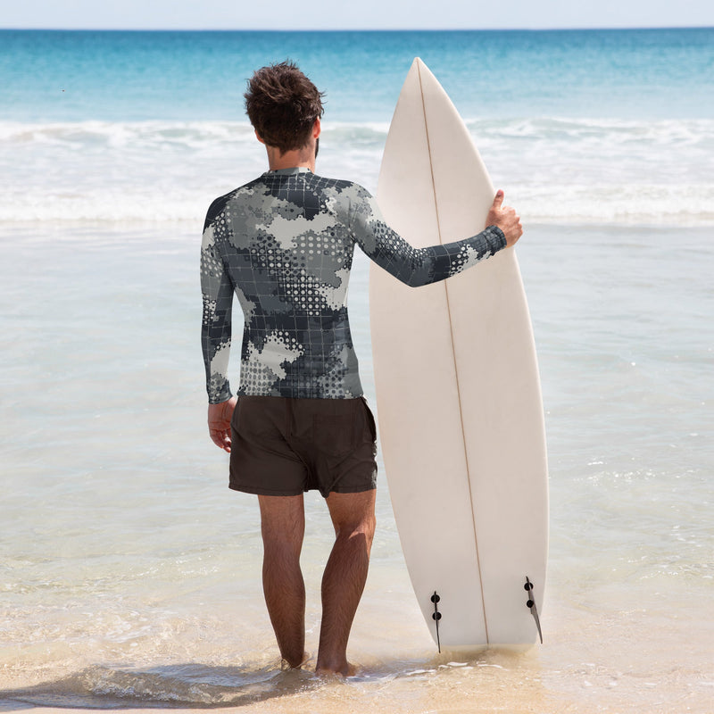 Gridveil Phantom Urban CAMO Mens Long-Sleeve Rash Guard - LS
