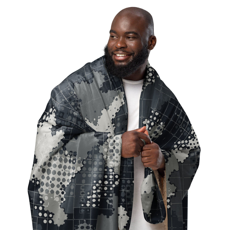 Gridveil Phantom Urban CAMO Sherpa Blanket