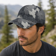 Gridveil Phantom Urban CAMO Snapback Ball Cap - U / White - Head
