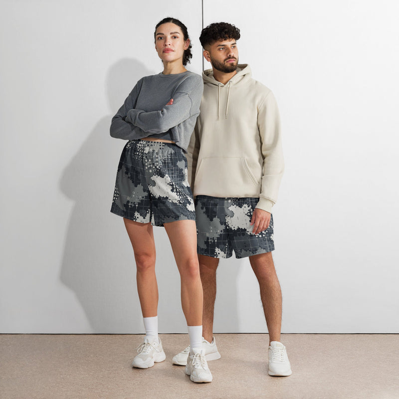 Gridveil Phantom Urban CAMO Unisex Athletic Long Shorts