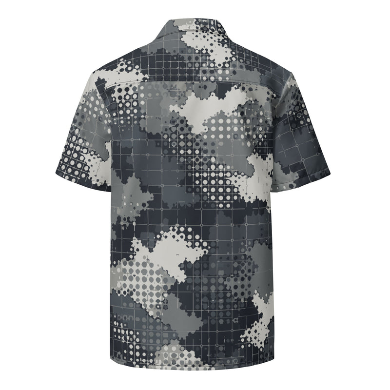 Gridveil Phantom Urban CAMO Unisex Short-Sleeve Button Shirt - Button-Up