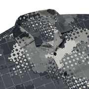 Gridveil Phantom Urban CAMO Unisex Short-Sleeve Button Shirt - Button-Up