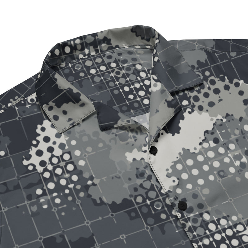 Gridveil Phantom Urban CAMO Unisex Short-Sleeve Button Shirt - Button-Up