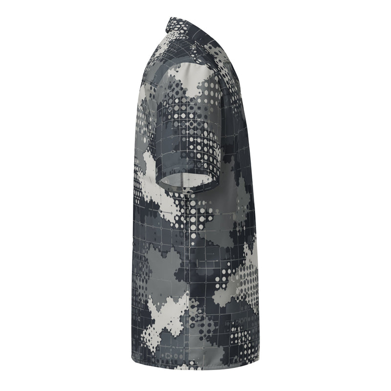 Gridveil Phantom Urban CAMO Unisex Short-Sleeve Button Shirt - Button-Up