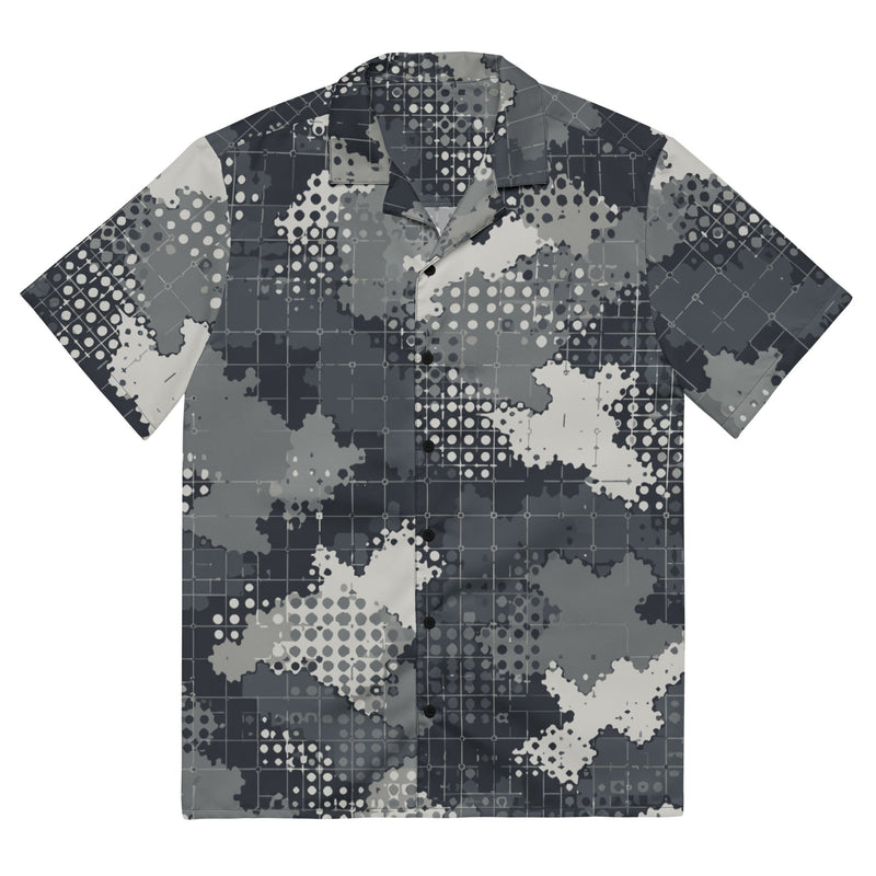 Gridveil Phantom Urban CAMO Unisex Short-Sleeve Button Shirt - Button-Up