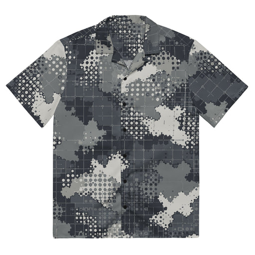 Gridveil Phantom Urban CAMO Unisex Short-Sleeve Button Shirt - Button-Up