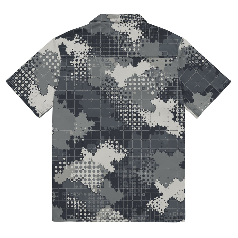 Gridveil Phantom Urban CAMO Unisex Short-Sleeve Button Shirt - Button-Up