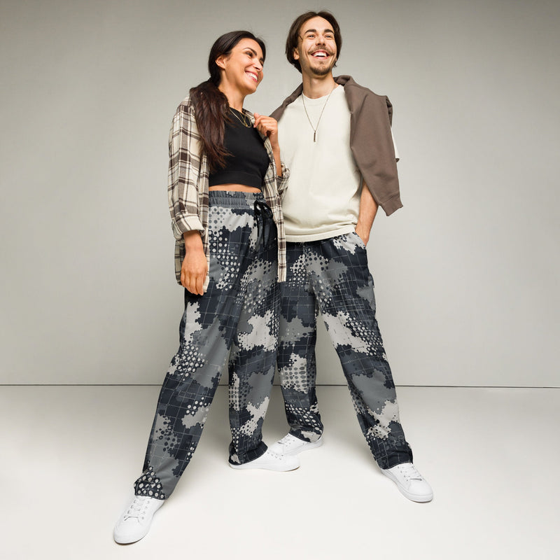 Gridveil Phantom Urban CAMO Unisex Wide-Leg Joggers - 2XS