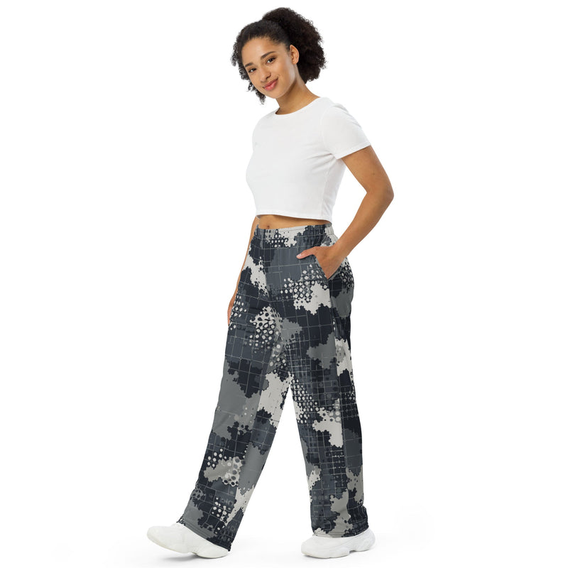 Gridveil Phantom Urban CAMO Unisex Wide-Leg Leisure Pants - Pant