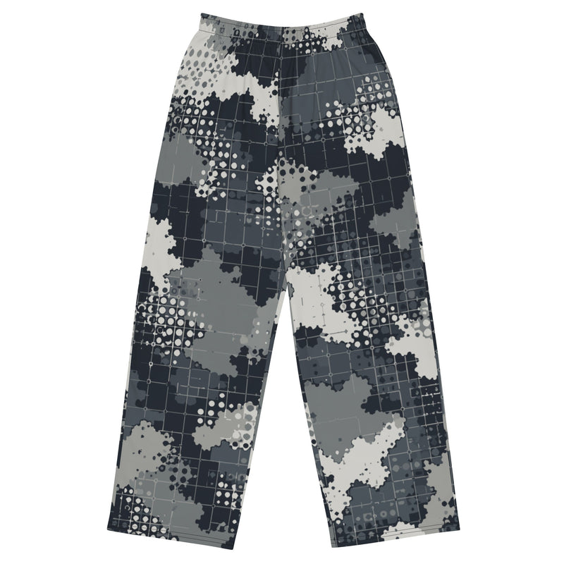 Gridveil Phantom Urban CAMO Unisex Wide-Leg Leisure Pants - 2XS - Pant
