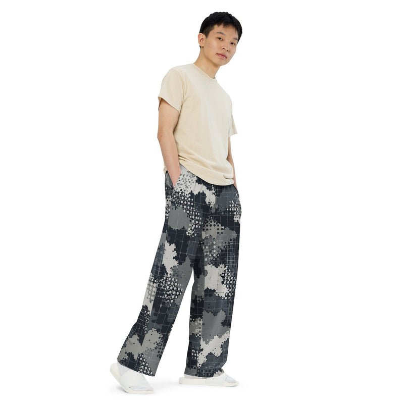 Gridveil Phantom Urban CAMO Unisex Wide-Leg Leisure Pants - Pant