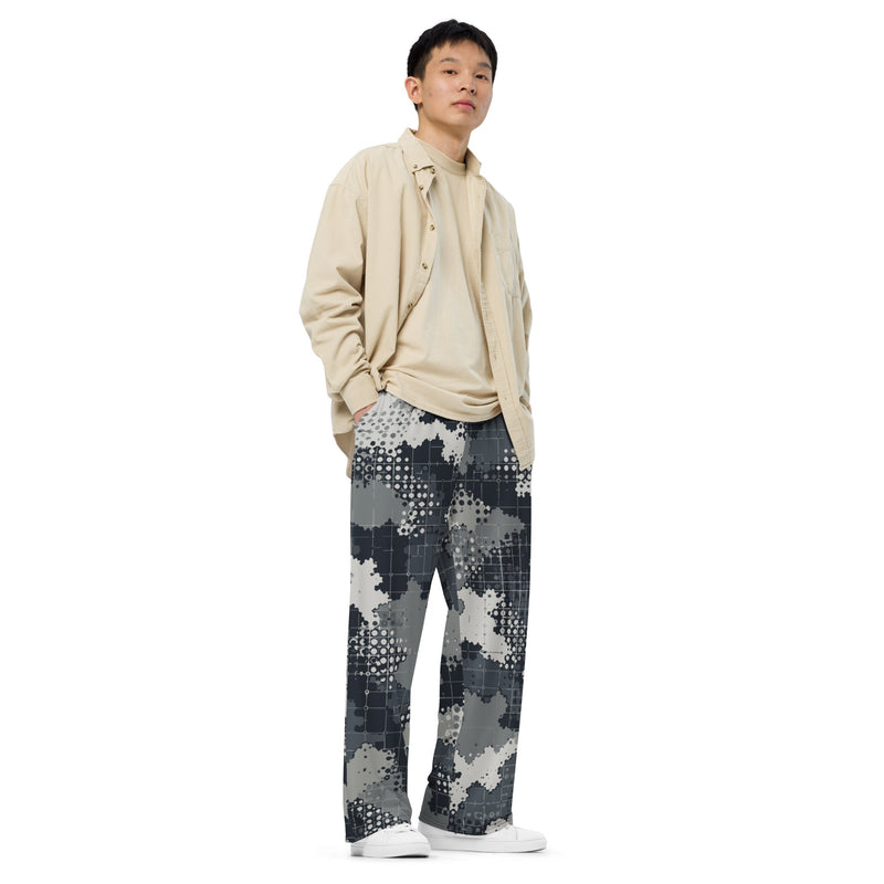 Gridveil Phantom Urban CAMO Unisex Wide-Leg Leisure Pants - Pant