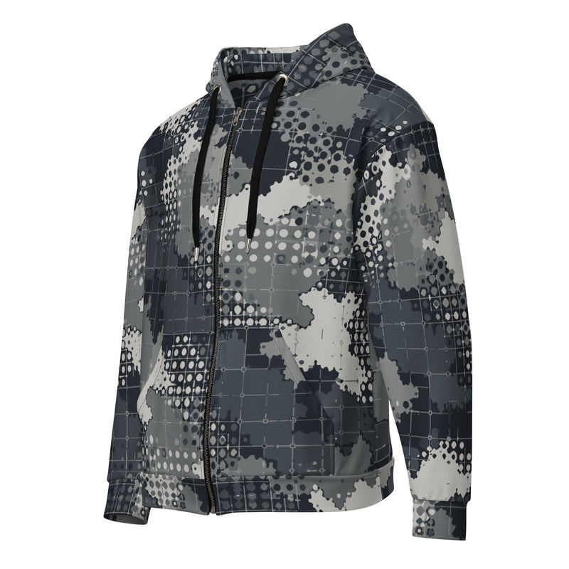 Gridveil Phantom Urban CAMO Unisex Zip Hoodie