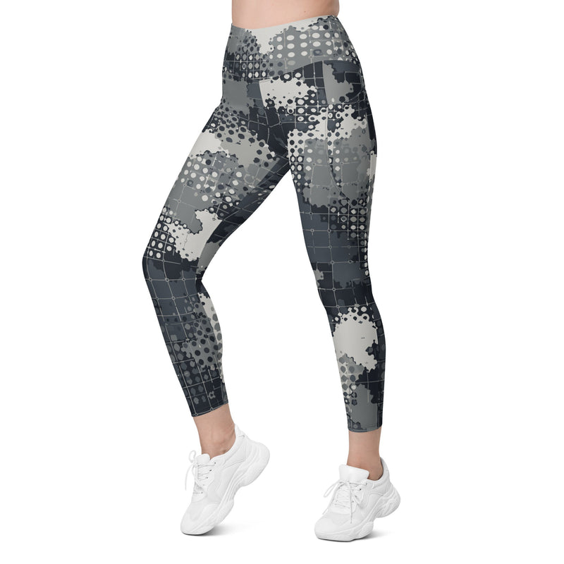 Gridveil Phantom Urban CAMO Womens Leggings with Pockets - Women