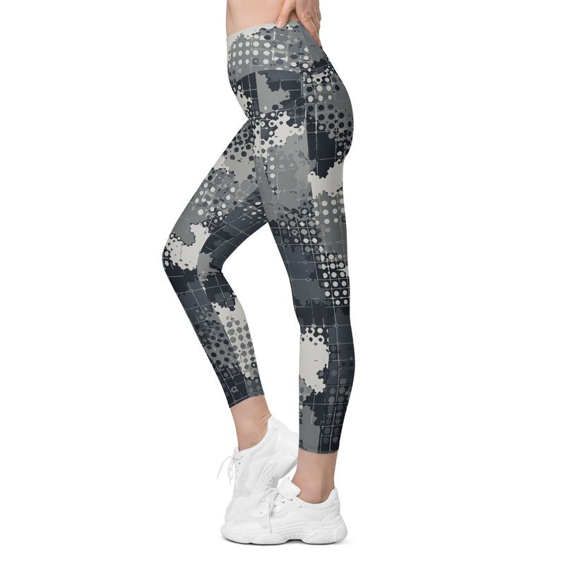 Gridveil Phantom Urban CAMO Womens Leggings with Pockets - Women